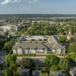 Legacy Central drone view from above